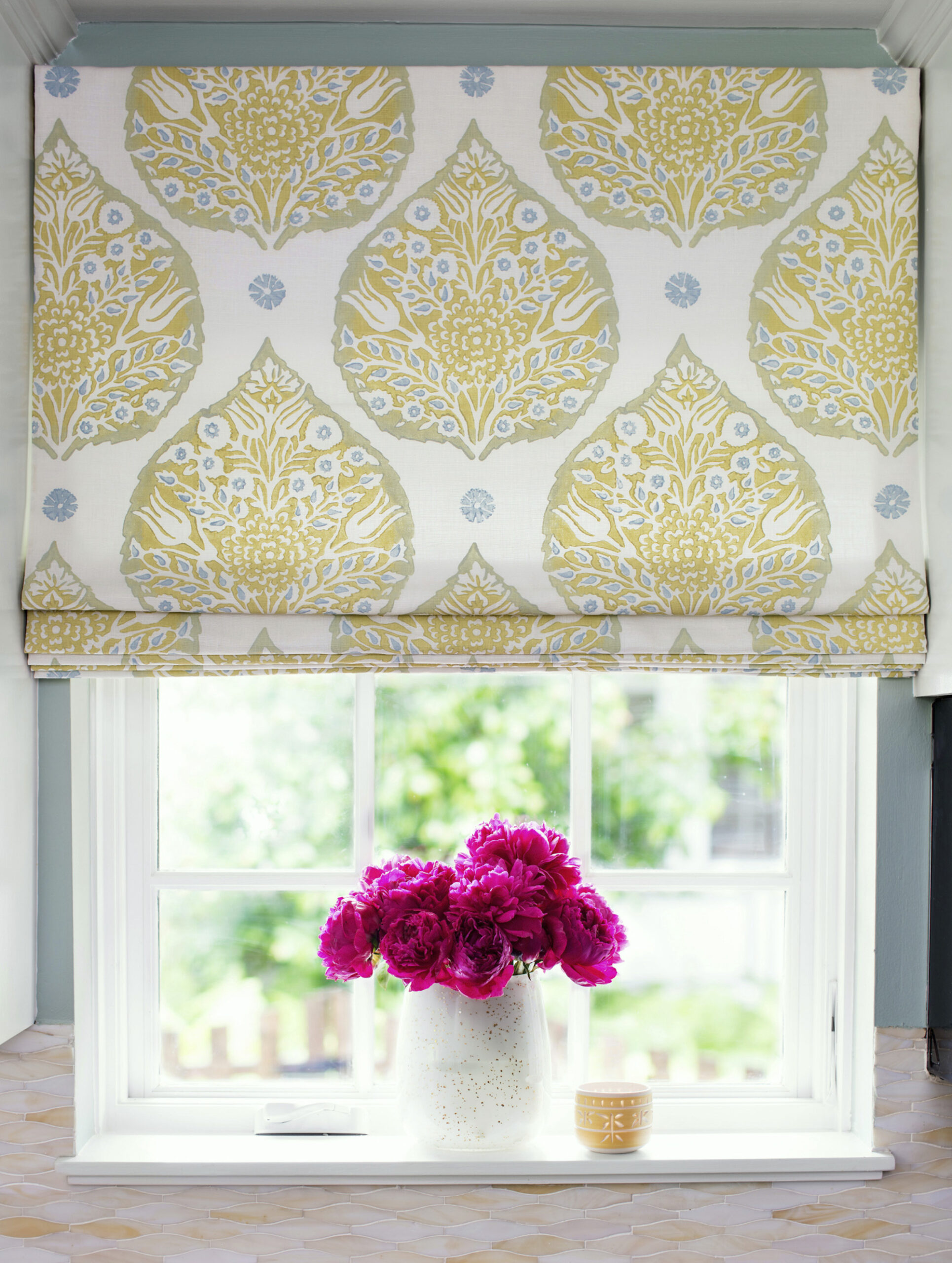 Lotus Sprout Curtain Close Up - Galbraith & Paul