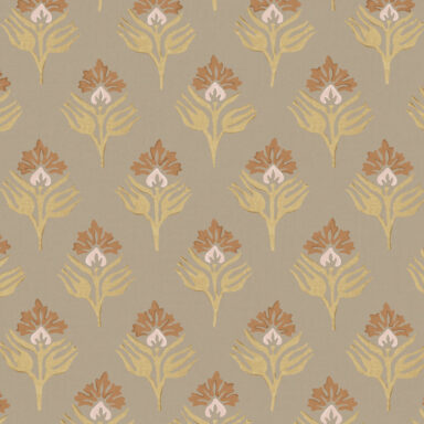 Thistle Wallpaper in Chutney