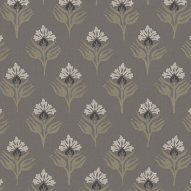 Thistle Wallpaper in Mink