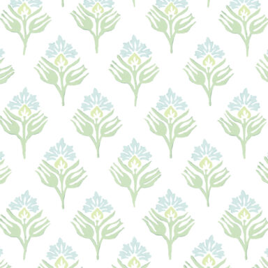 Thistle Wallpaper in Mint