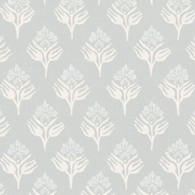 Thistle Wallpaper in Pebble